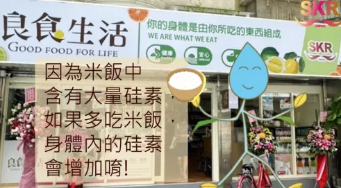 您知道含有大量硅素的食物是甚麼呢? 小硅和水水來為您介紹唷!